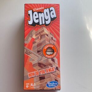 🌻Hasbro Classic Jenga - Natural and Red